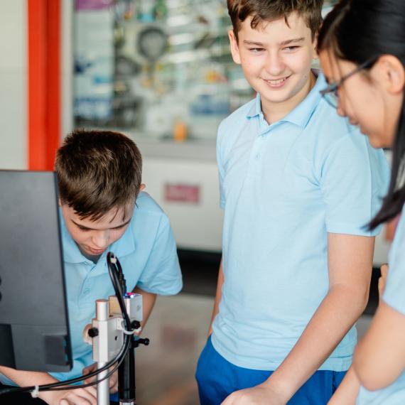 Students explore microscopic life in the WA Down Under education program for secondary students.  