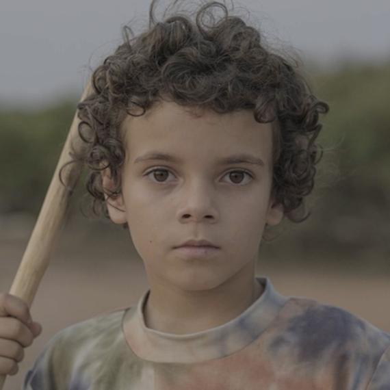 Portrait of a young Aboriginal boy