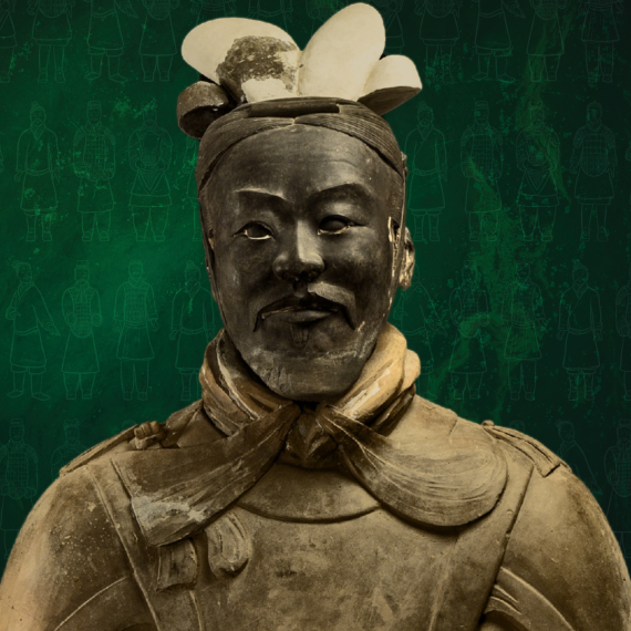 Close up of Terracotta Warrior face