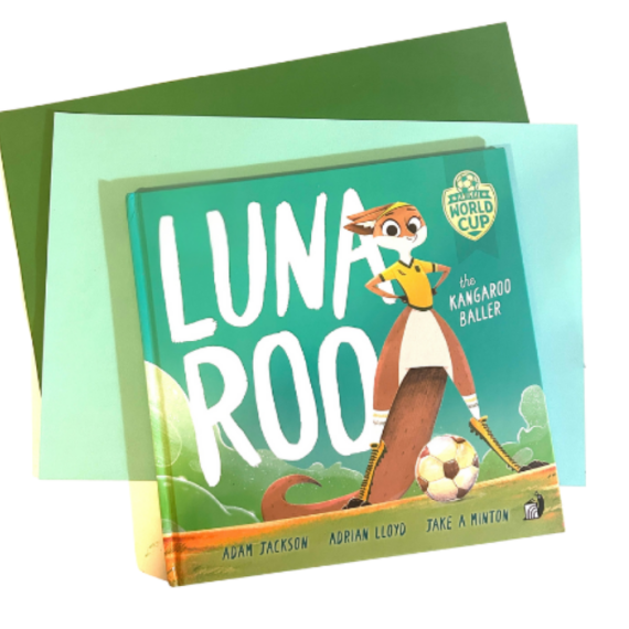 illustrated book cover Luna Roo: the Kangaroo Baller