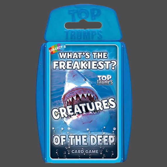 A card game in a blue box